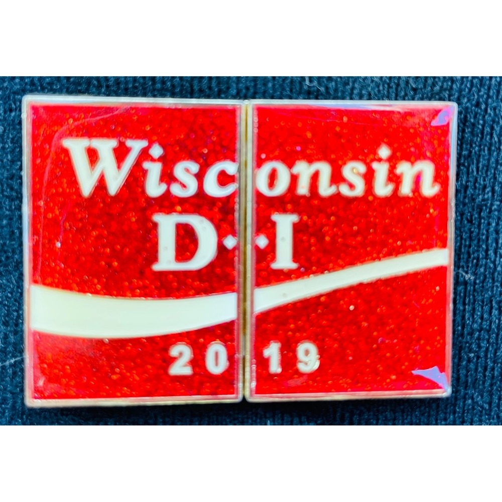 2019 Wisconsin DI Destination Imagination Coca Cola Enamel Pin Real Think WIDI